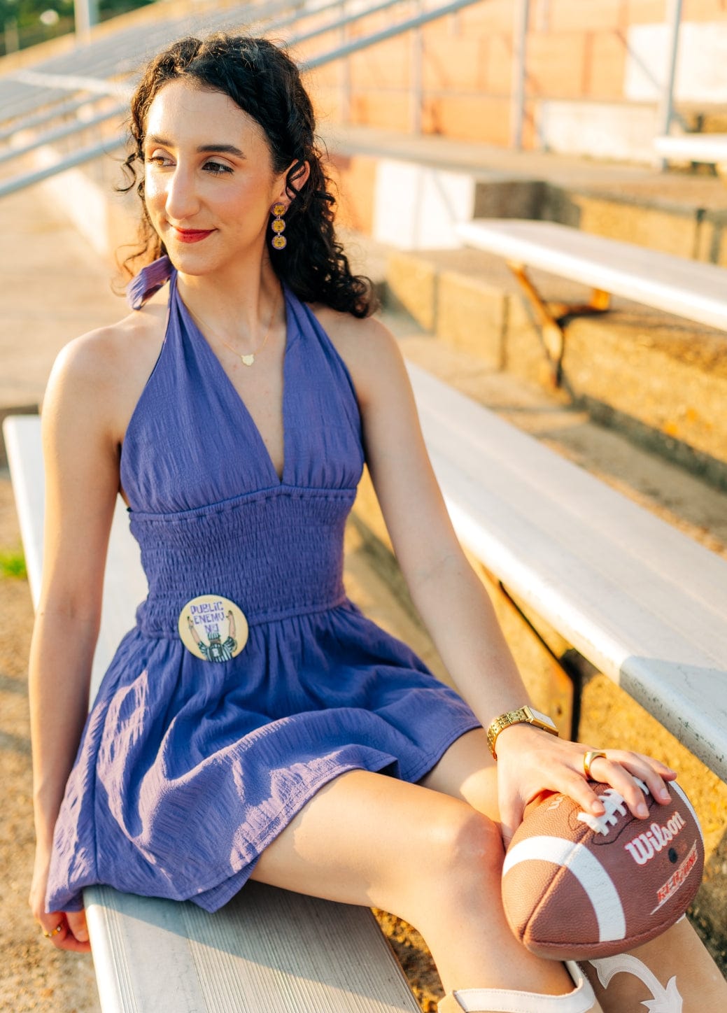 LSU Public Enemy Gameday Button - Image 2